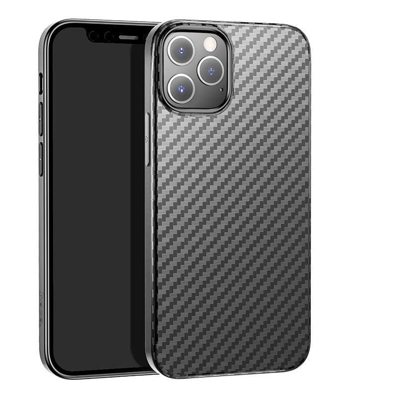 Чохол для Apple iPhone12 Pro Max (6.7") Hoco Delicate shadow series protective case Black