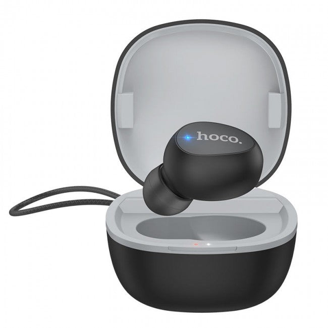 Hoco Bluetooth гарнитура E50 Wise mini wireless headset (с зарядным кейсом) Black