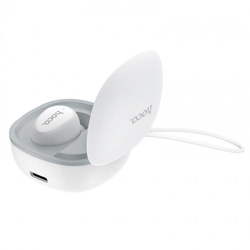 Bluetooth-гарнітура Hoco E50 Wise mini wireless headset (із зарядним кейсом) White