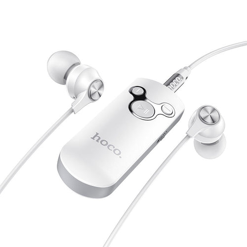 Bluetooth аудіо ресивер (адаптер) з навушниками Hoco E52 White
