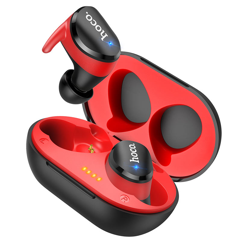 Бездротові навушники Bluetooth Hoco ES41 Clear sound TWS Чорний-Червоний