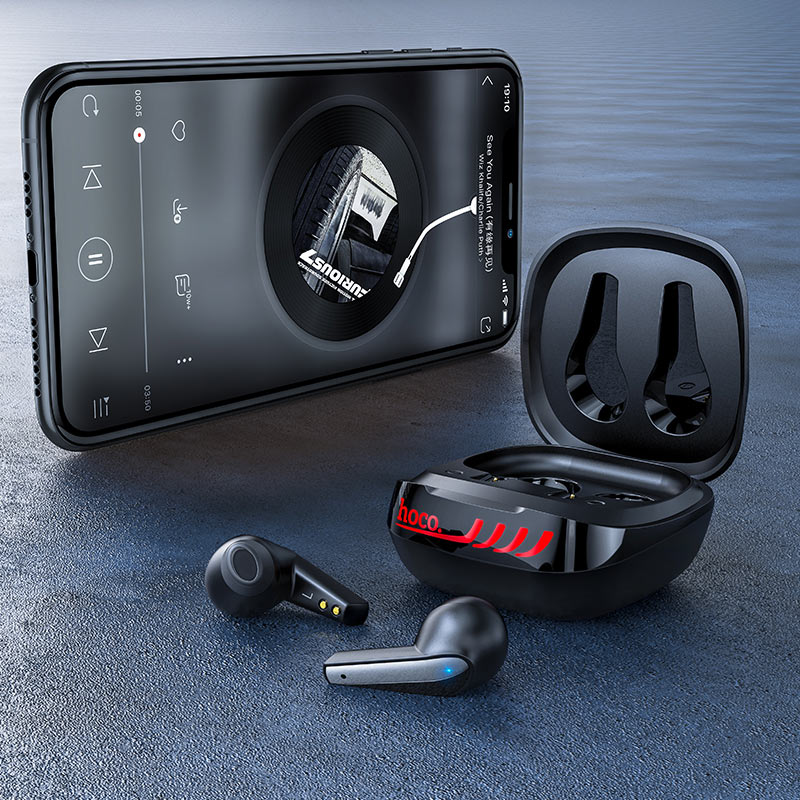 Бездротові Bluetooth навушники Hoco ES43 Lucky sound TWS wireless headset Black
