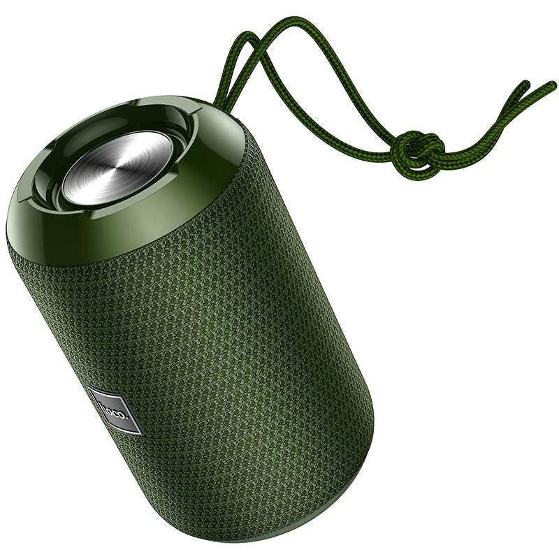 Портативна Bluetooth колонка Hoco HC1 Trendy sound з влагозахистом IPX5 (BT 5.0, AUX, USB, MicroSD, FM радіо) Dark Green