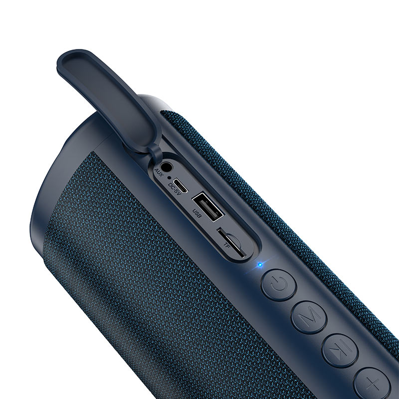 Портативна Bluetooth колонка Hoco HC4 Bella sports з вологозахистом IPX5 (BT 5.0, AUX, USB, MicroSD) Dark Blue