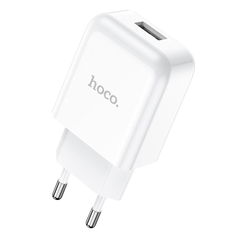 Мережева зарядка Hoco N2 Vigour single port charger (1USB, 2,1A) White