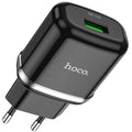 Мережевий зарядний пристрій Hoco N3 Special single port (1USB, QC3.0) Чорний