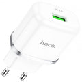 Мережевий зарядний пристрій Hoco N3 Special single port (1USB, QC3.0) Білий