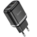 Мережевий зарядний пристрій Hoco N4 Aspiring dual port charger (2USB, 2,4A) Black