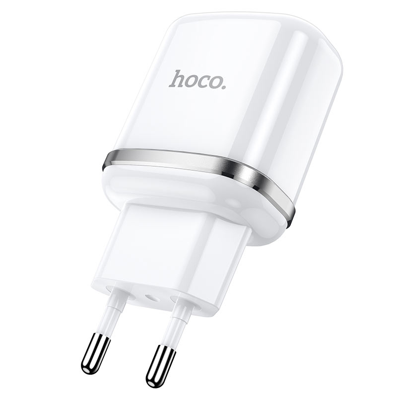 Мережевий зарядний пристрій Hoco N4 Aspiring dual port charger (2USB, 2,4A) Білий