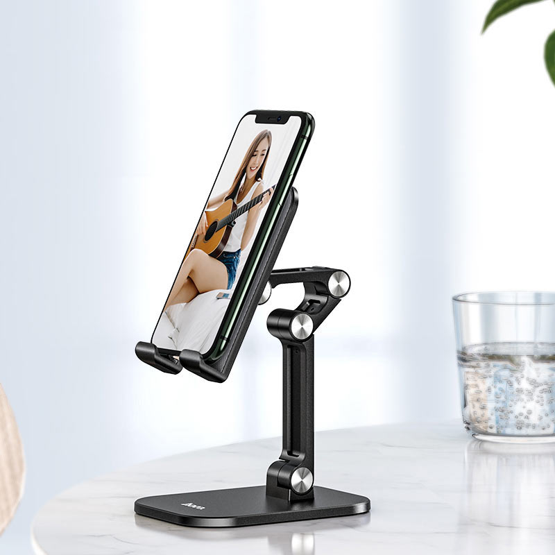 Настільний тримач підставка для телефону Hoco PH34 Excelent double folding desktop stand Чорний