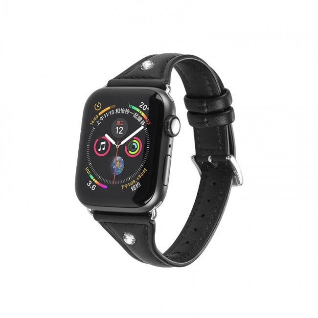 Шкіряний ремінець Hoco WB05 Ocean wave для Apple Watch Series 1/2/3/4 (42/44mm) Black