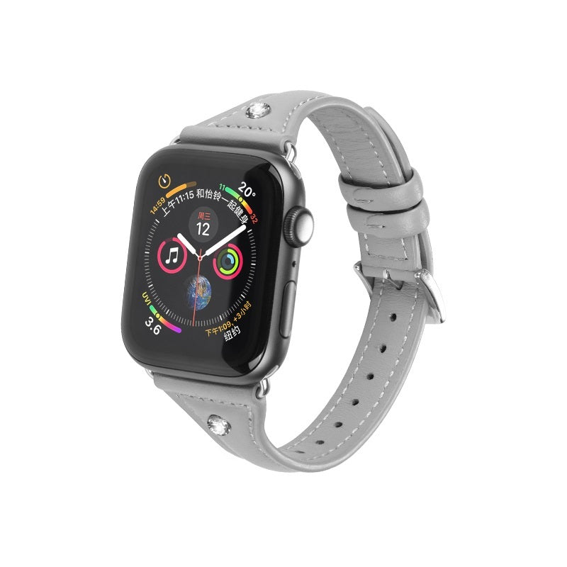 Шкіряний ремешок Hoco WB05 Ocean wave для Apple Watch Series 1/2/3/4 (38/40mm) Gray