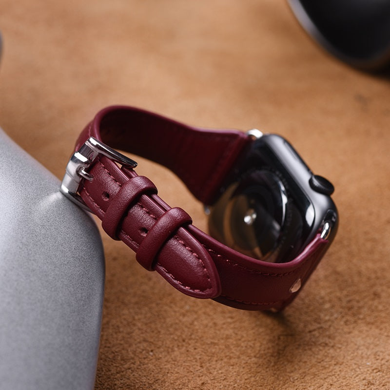 Шкіряний ремешок Hoco WB05 Ocean wave для Apple Watch Series 1/2/3/4 (38/40mm) Red