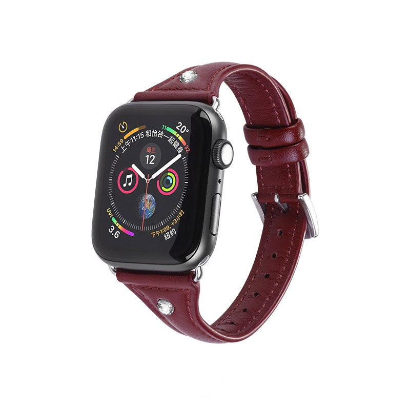 Шкіряний ремешок Hoco WB05 Ocean wave для Apple Watch Series 1/2/3/4 (42/44mm) Red