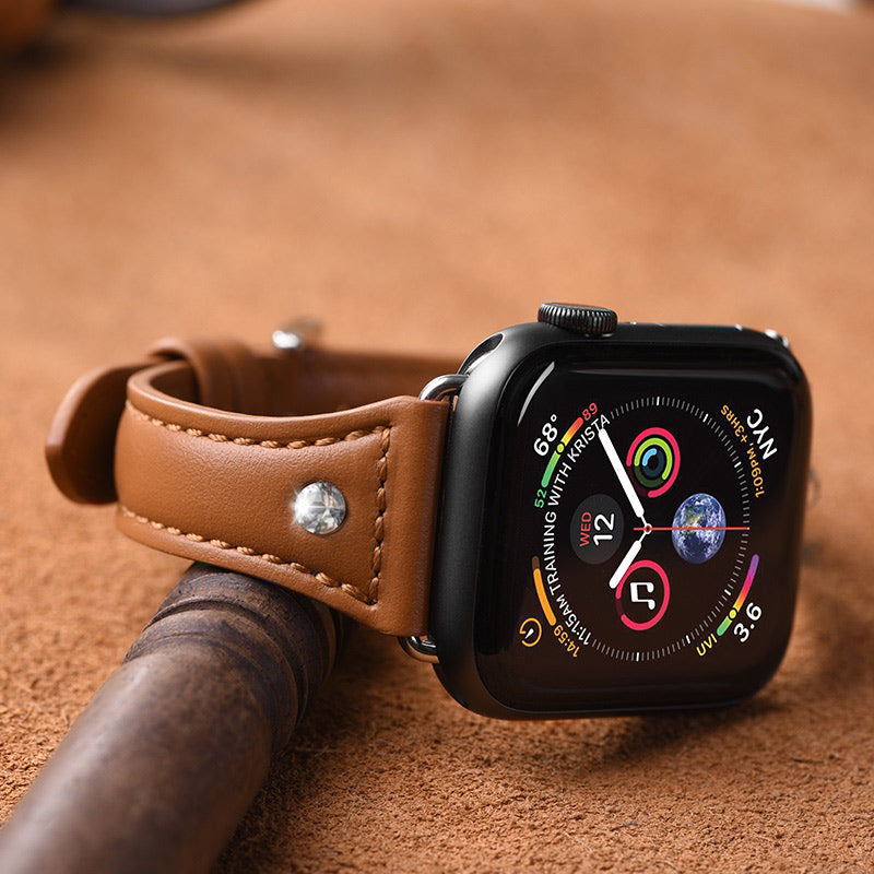 Шкіряний ремешок Hoco WB05 Ocean wave для Apple Watch Series 1/2/3/4 (38/40mm) Brown