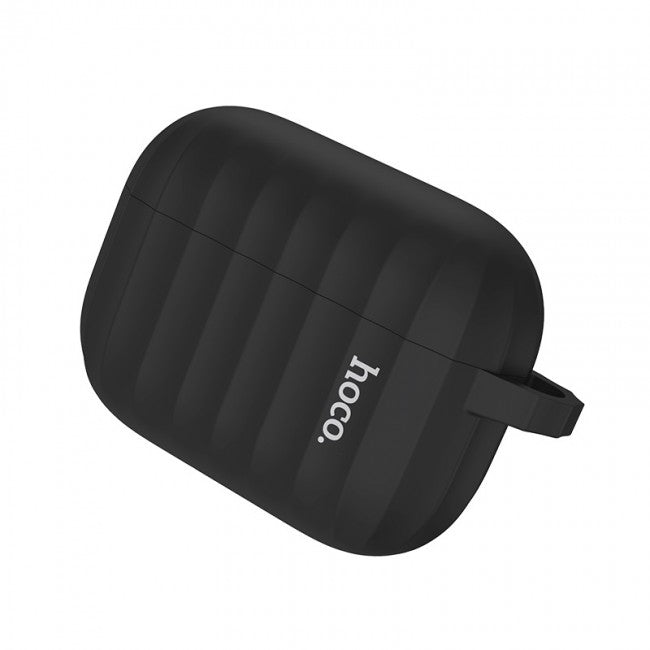 Комплект для Apple Airpods Pro (чохол, карабін, шнур) Hoco WB20 Fenix protective cover Black
