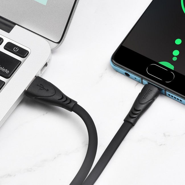 Кабель Hoco X42 Soft Silicone for MicroUSB Чорний