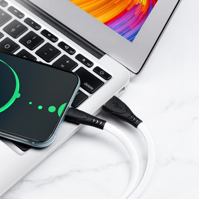 Кабель Hoco X42 Soft Silicone for MicroUSB Білий