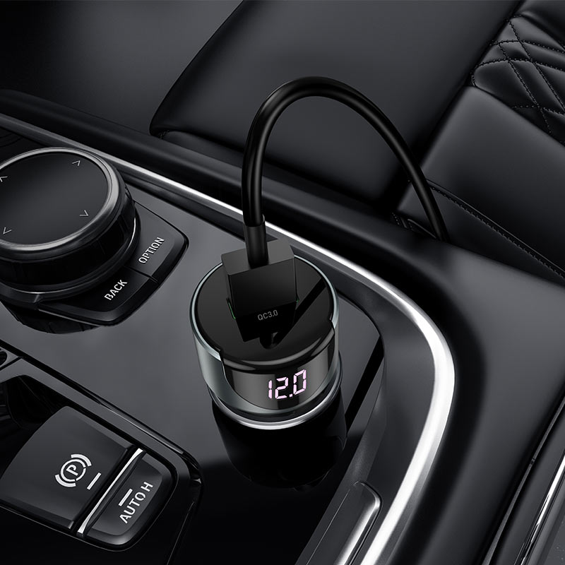 Автомобільний зарядний пристрій із швидкою зарядкою Hoco Z42 Power Delivery 20W QC3.0 Black