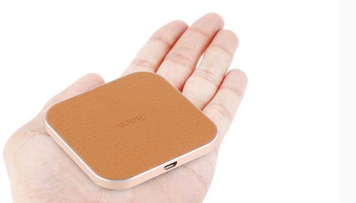 Бездротовий зарядний пристрій Hoco CW2 WIRELESS Metal (1A) Gold