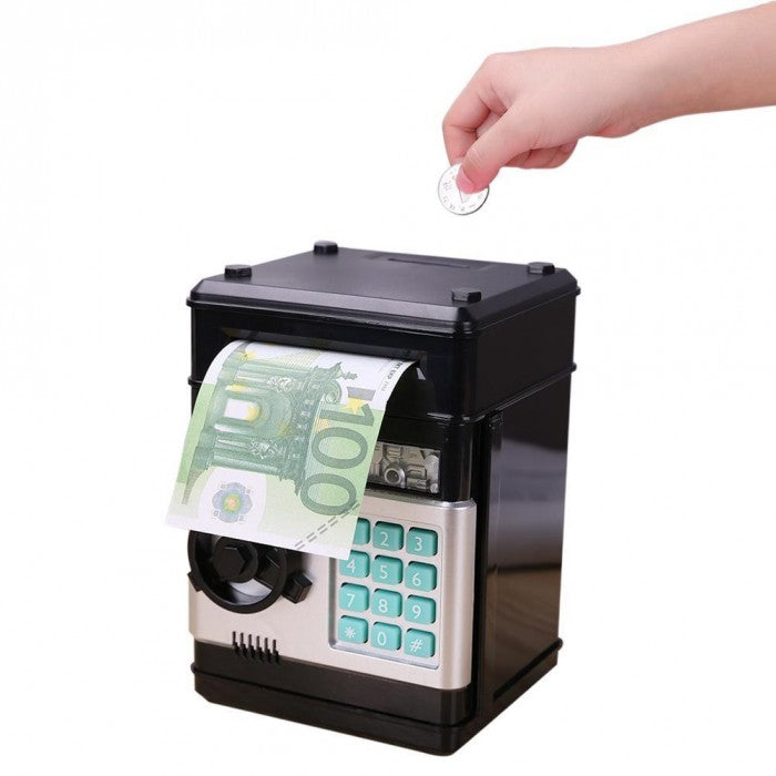 Coins & Bills Bank Safe — електронна копилка-сейф чорна