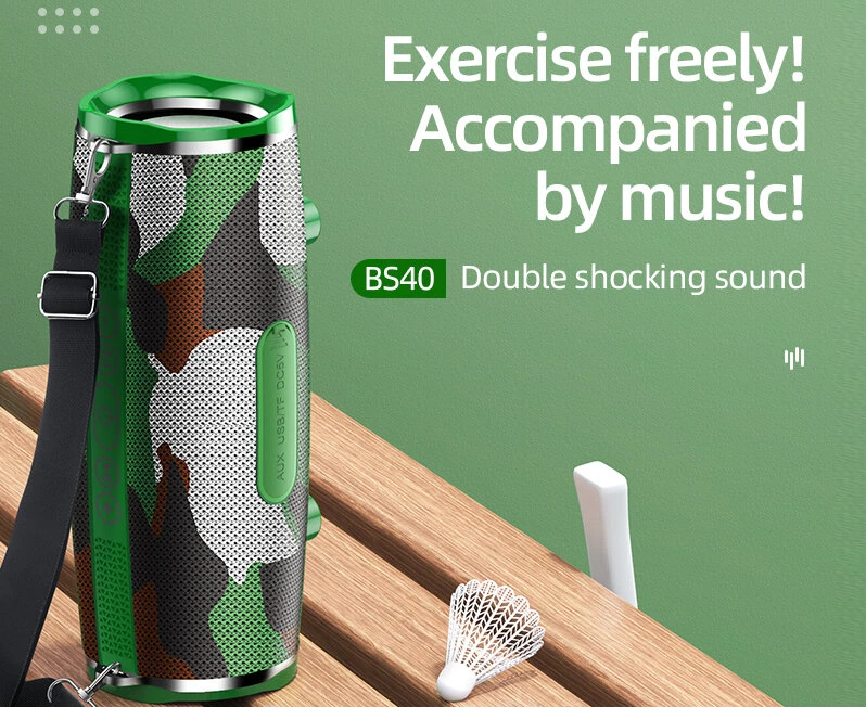Бездротова Bluetooth колонка Hoco BS40 Desire song sports wireless speaker із захистом IPX5 Black