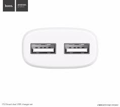 Мережевий зарядний пристрій HOCO C12 2USB 2.4A White