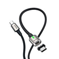 Магнітний кабель з опліткою Baseus Zinc Magnetic Cable Type-C (100W, 20V, 5A) 1.2m Black