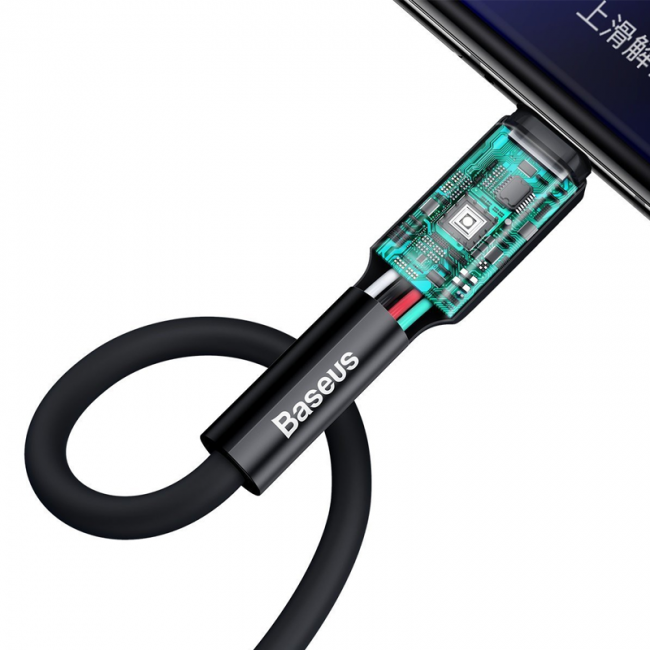 М'який силіконовий кабель Baseus Silica gel cable USB For Type-C 1m Black