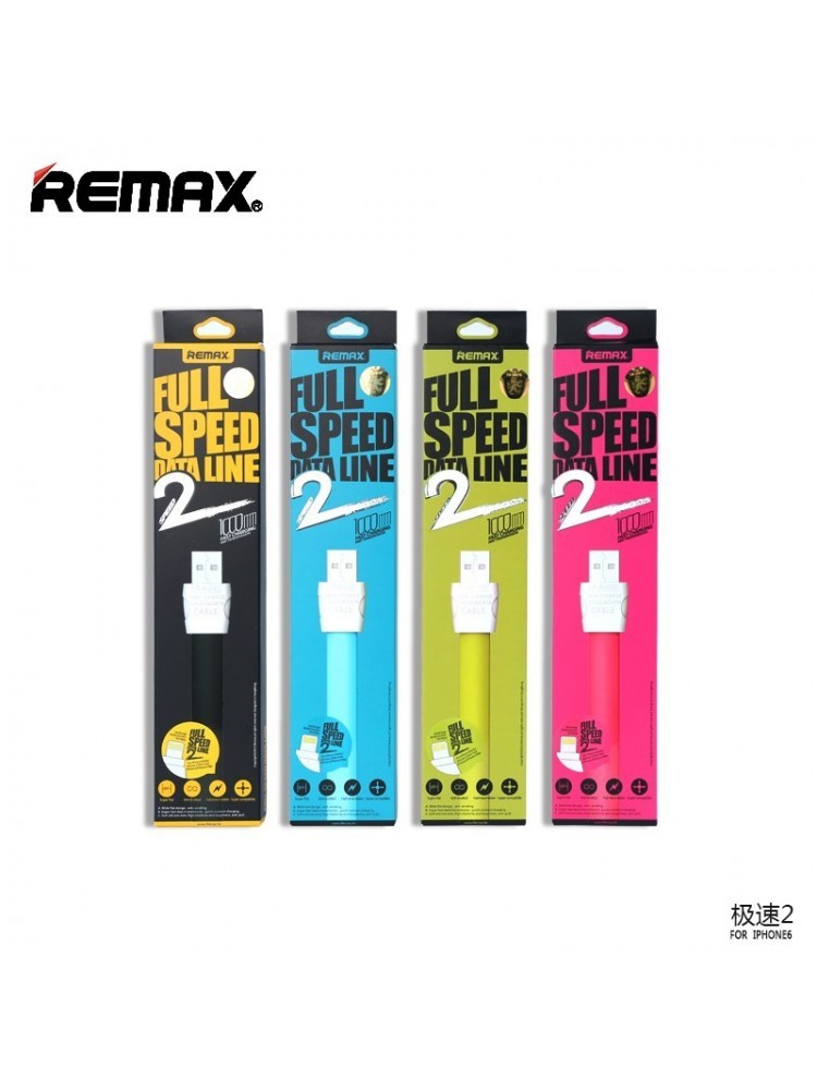 Кабель Remax Lightning Full Speed 2 flat RC-011i Pink