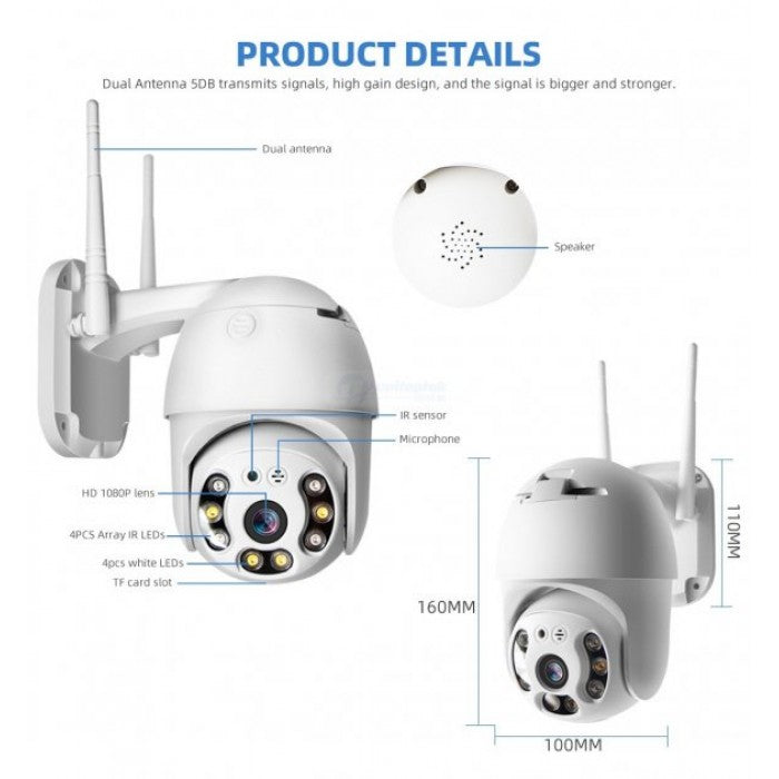 Камера CAMERA CAD N3 IP 2.0mp Wi-Fi белая