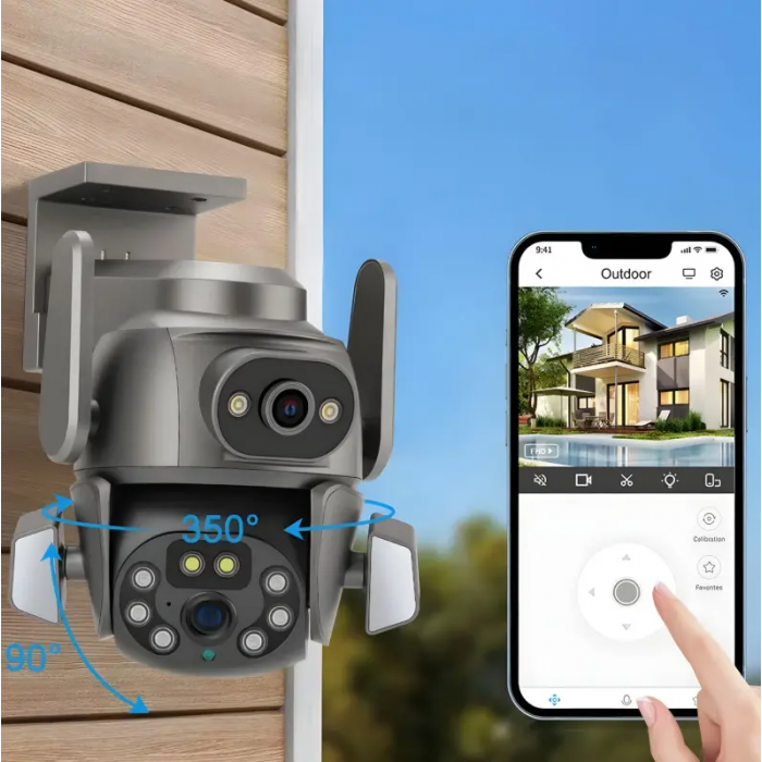 Камера подвійна WiFi DOUL CAM Q-821 4Mp нічна
