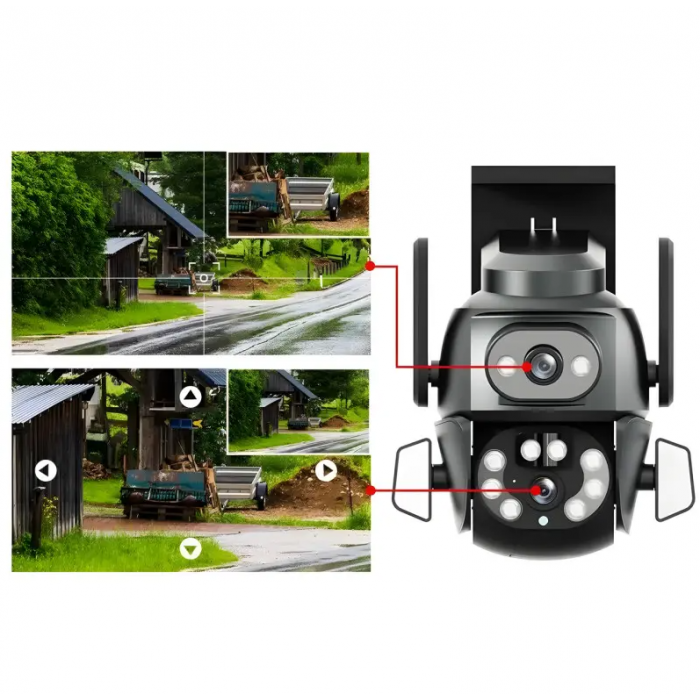 Камера подвійна WiFi DOUL CAM Q-821 4Mp нічна