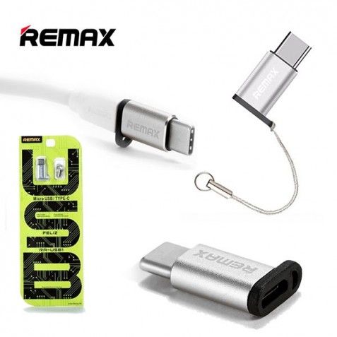 Перехідник Remax RA-USB1 MicroUSB to Type-C Gold