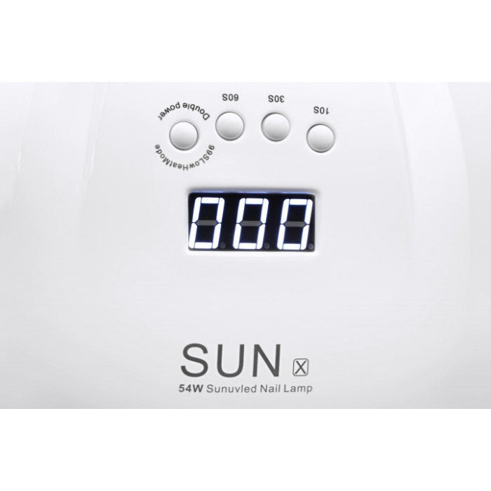 LED UV лед уф лампа SUN X  54вт для наращивания ногтей, гель лак Белая