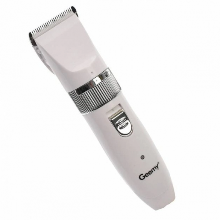 Машинка для грумминга стрижки животных аккумуляторная роторная Geemy GM-634 Белая