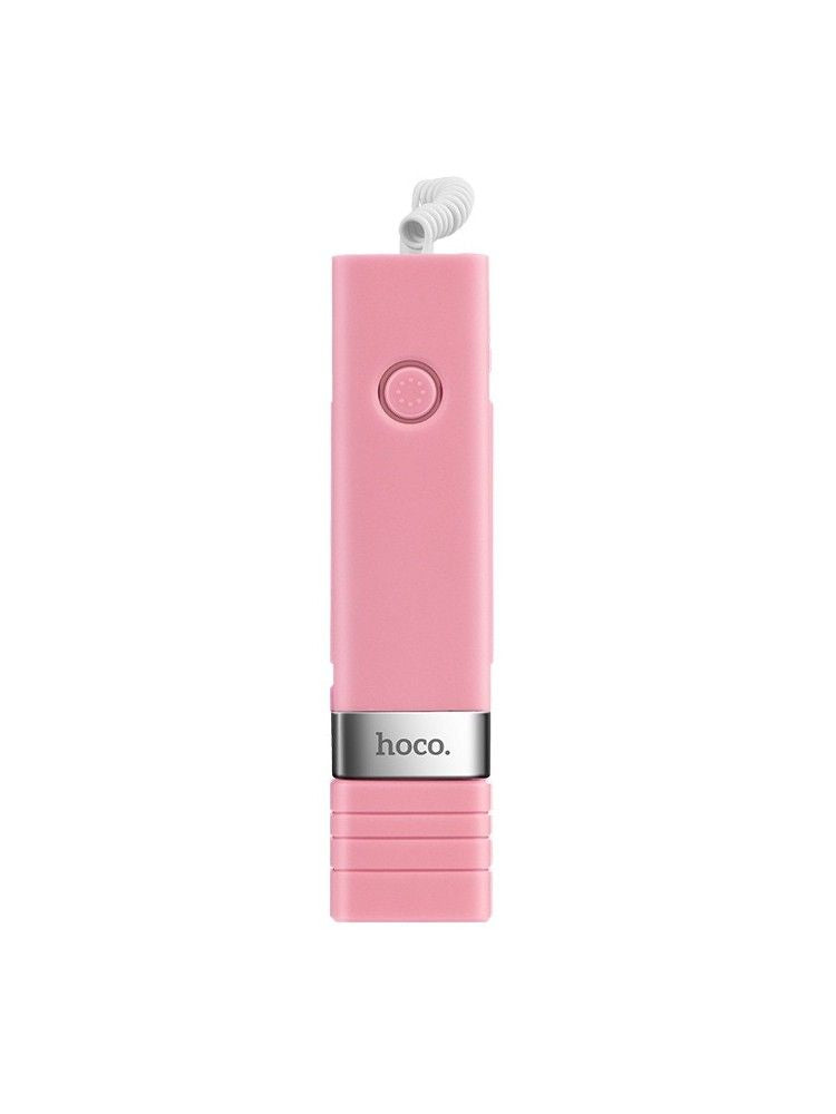 Монопод Hoco K3 Beauty wire controllable AUX Pink