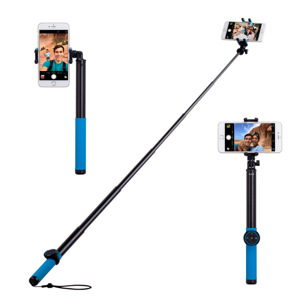 Селфі-монопод Momax SelfieHero 150cm with Bluetooth Black/Blue (KMS8D)