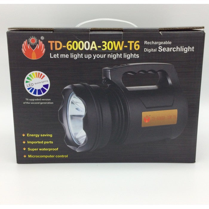 Світлодіодний фонарик TD 6000A 30W прожектор