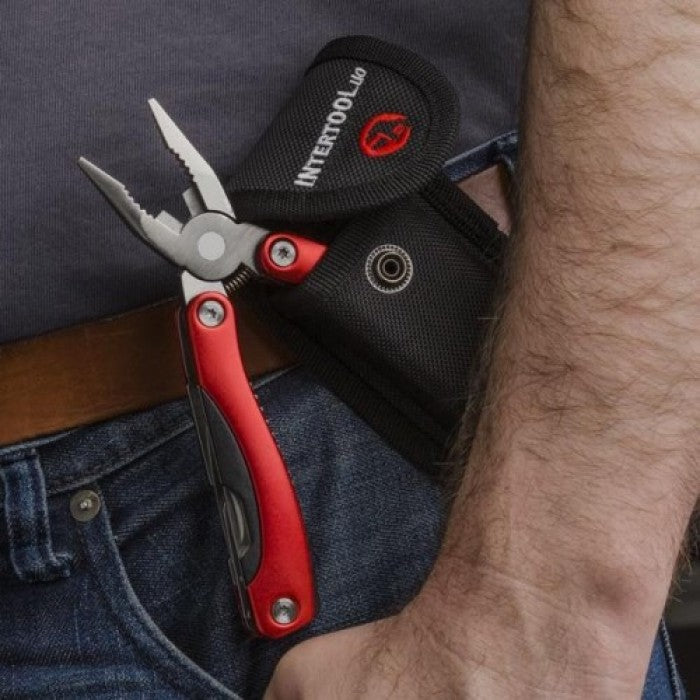 Мультинструмент INTERTOOL HT-0541 12в1, 160мм