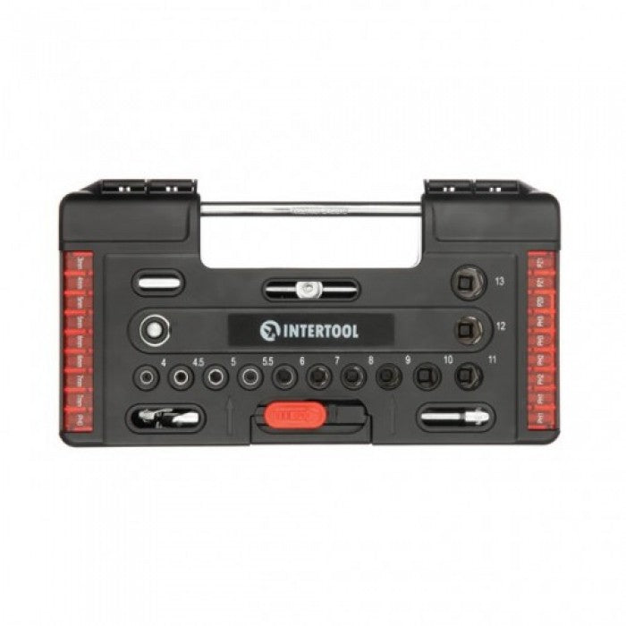 INTERTOOL STORM VT-3657 Набір бітів 57 ед. з трещеткою