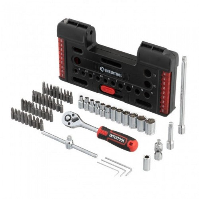 INTERTOOL STORM VT-3657 Набір бітів 57 ед. з трещеткою