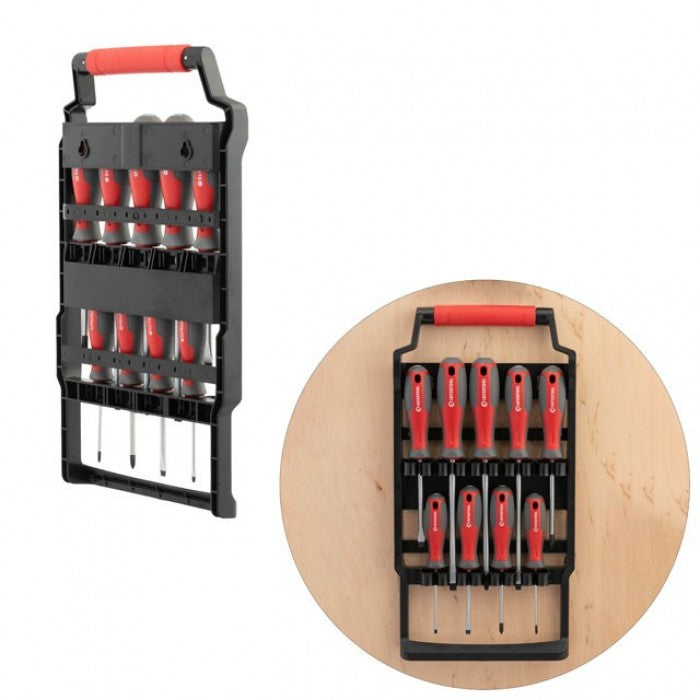 INTERTOOL VT-3349 набір відверток 9ед для монтажу