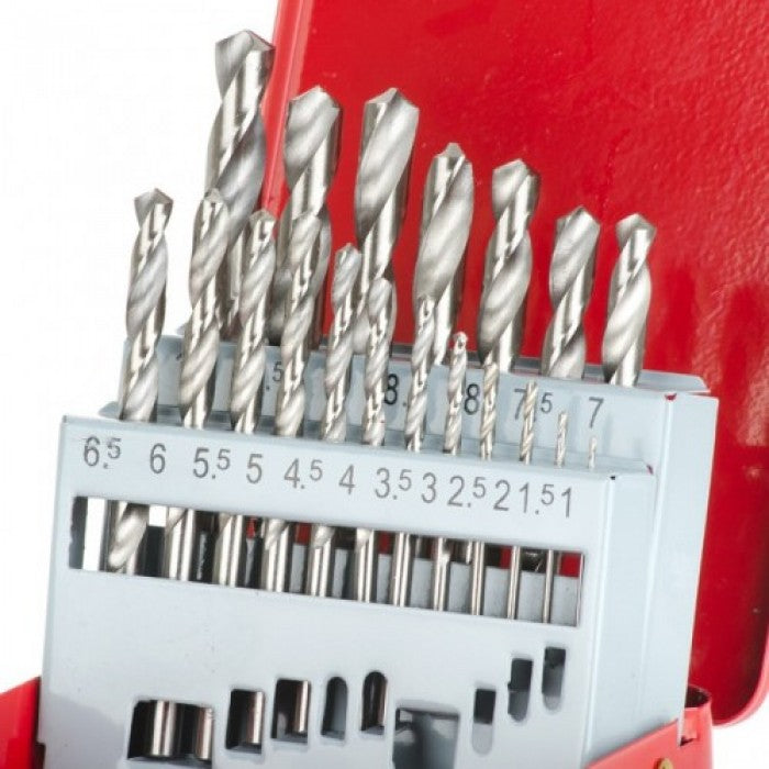 INTERTOOL SD-0119 — сверла по металу HSS 19 шт