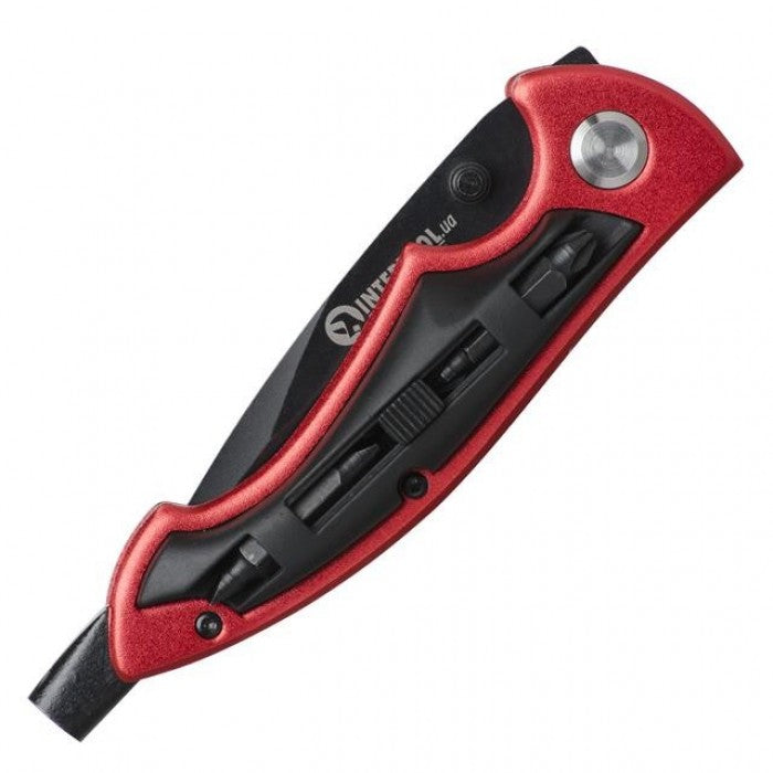 Ніж складной INTERTOOL HT-0592 206мм + біти