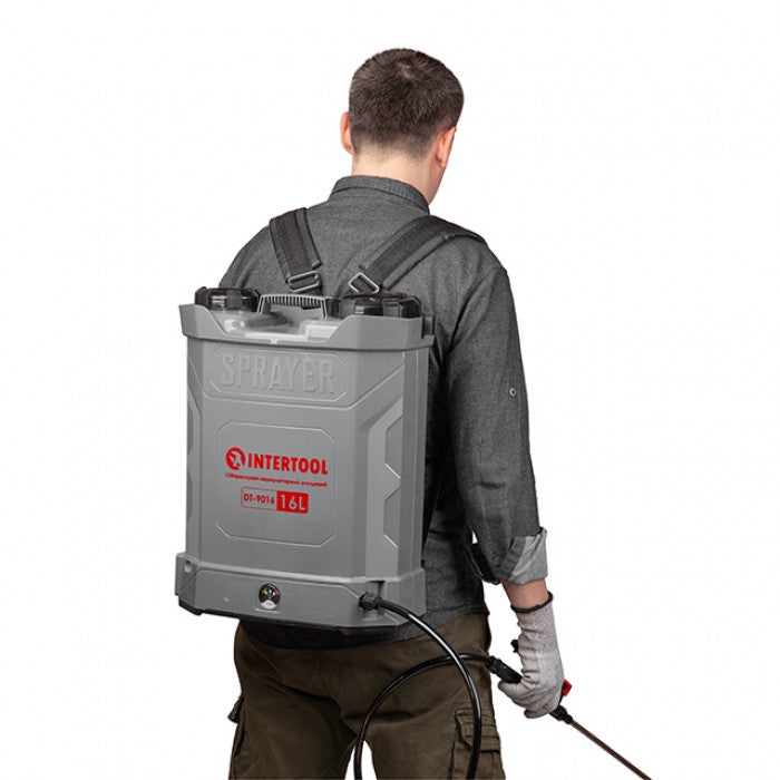Обприскувач акумуляторний INTERTOOL DT-9016 16 л ранцевий