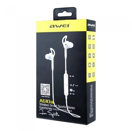 Bluetooth навушники Awei A610bl White