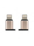 Перехідник Remax Visual RA-USB2 MicroUSB to lightning Gold