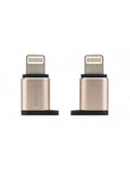 Перехідник Remax Visual RA-USB2 MicroUSB to lightning Gold