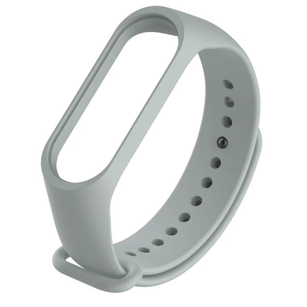 Без бренда Ремінець для фітнес-браслета Xiaomi Mi Band 3/4 Gray